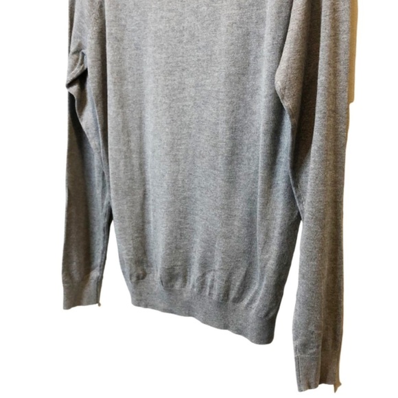 Zara Women’s Knit Grey Classic Preppy Long Sleeve Turtleneck Sweater - Picture 7 of 16